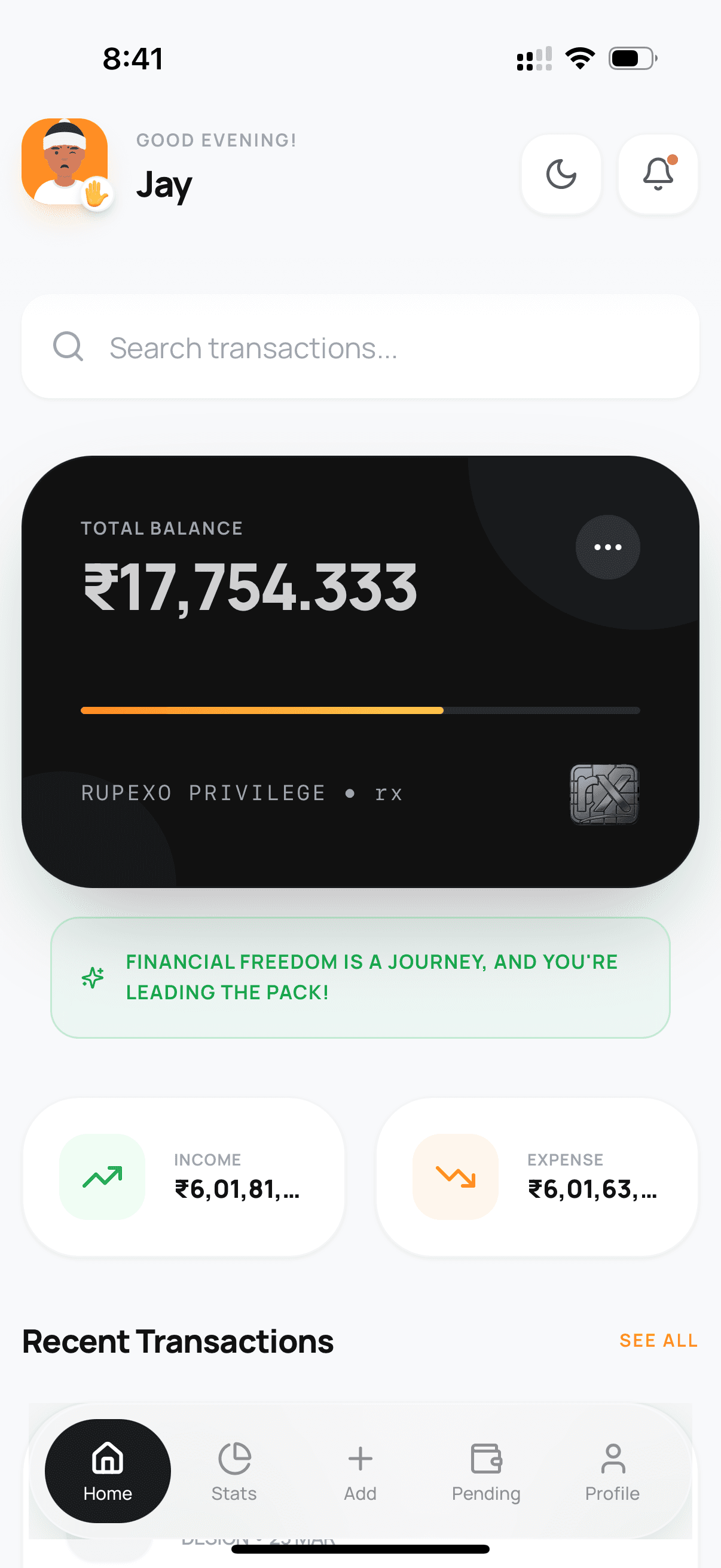Rupexo App Home